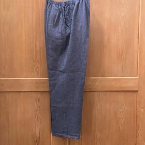 VINTAGE Flax by Jeanne Engelhart Straight pants sz L in Asphalt